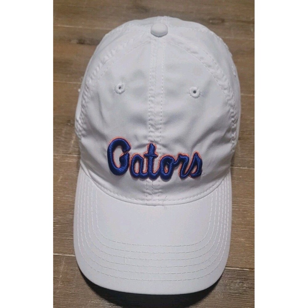 Florida Gators UF White Legacy Hat Adjustable Strap Cap NCAA Football Gainesvill